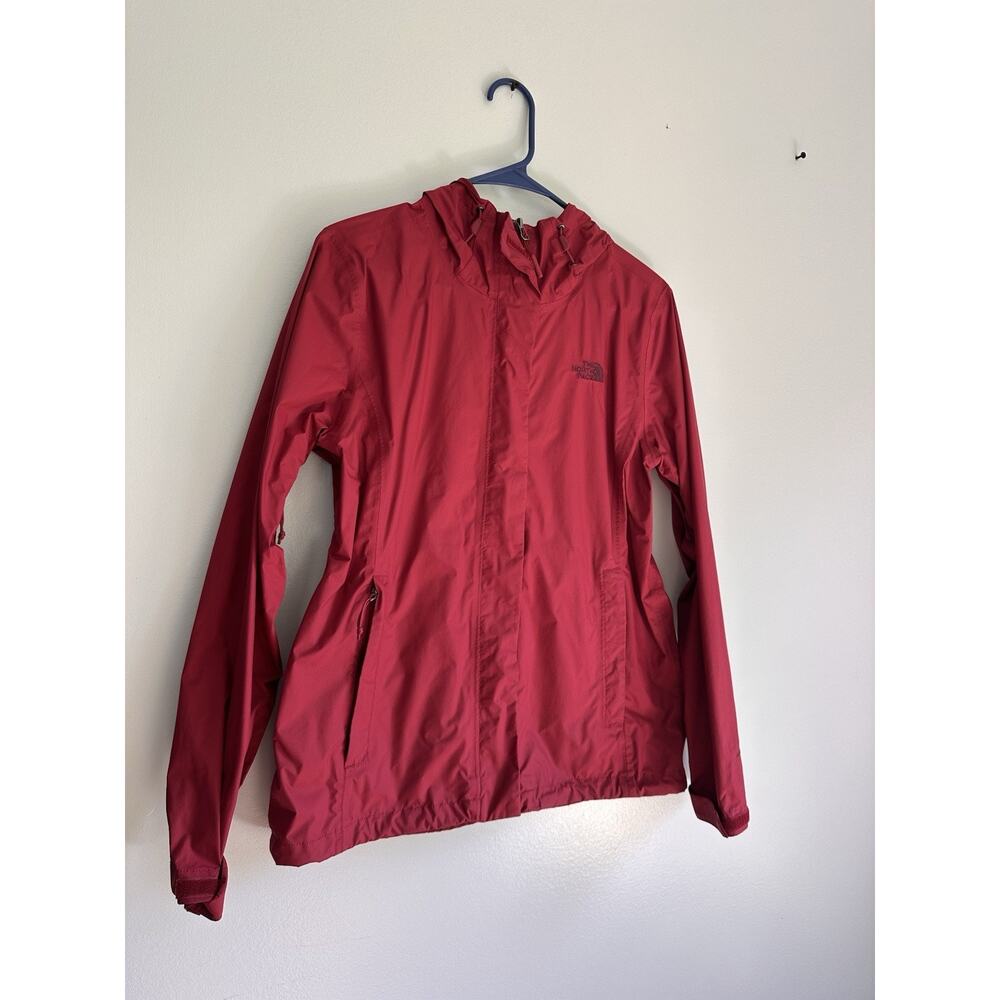 The North Face DryVent Jacket Womens Medium Raspberry Pink Hooded Windbreaker - Picture 2 of 9